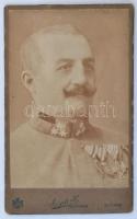 cca 1900 Katona, kitüntetésekkel / Soldier with decorations 7x11 cm
