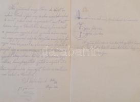 1916 Frontról hazaküldött levél katona kedvesének, benne egy gyűrűvel