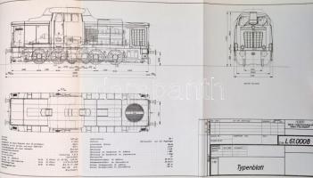 1962 SGP Standard - Diesellokomotive LDH 833/317 AZ. Wien, SGP. Tűzött papírkötés, fekete-fehér fotóval, és egy kihajtható ábrával illusztrálva, német nyelven./ Paperbinding, in German language.