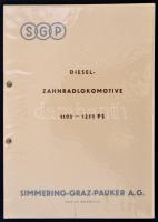 1962 SGP Standard - Diesellokomotive LDH 833/317 AZ. Wien, SGP. Tűzött papírkötés, fekete-fehér fotó...
