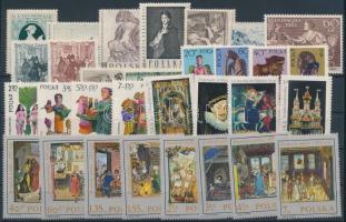 1957-1974 Art 31 stamps, 1957-1974 Művészet 31 klf bélyeg, közte sorok