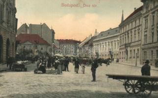 Budapest I. Dísz tér, piac, Taussig A. kiadása