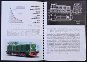 cca 1970-1980 SGP Diesel-Hydraulische Lokomotiven, tűzött papírkötés, német nyelven. / Paperbinding,...