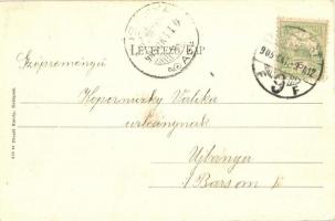 Budapest V. Eskü tér, Gresham palota, Derlitz nyelviskola reklámja. Divald Károly 620. (EK)