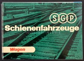 cca 1970-1980 SGP Schienenfahrzeuge 2. Wagen, (SGP vasúti járművek 2. vasúti kocsik), tűzött papírkötés, német nyelven./ Paperbinding, in german language.
