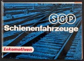 cca 1970-1980 SGP Schienenfahrzeuge 1. Lokomotiven, (SGP vasúti járművek 1. mozdonyok), tűzött papírkötés, német nyelven./ Paperbinding, in german language.