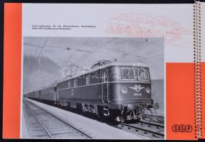 cca 1970-1980 SGP Schienenfahrzeuge 1. Lokomotiven, (SGP vasúti járművek 1. mozdonyok), tűzött papír...