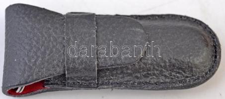 Victorinox több funkciós svájci bicska, bőr tokban, h: 6 cm