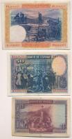Spanyolország 1925. 100P "F" + 1928. 50P "A" + 1928. 25P "A" T:II
Spa...