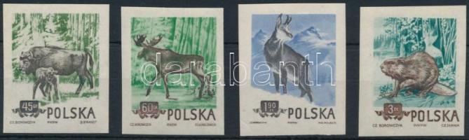 Védett állatok vágott sor, Protected animals imperforated set