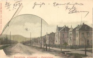 Banjaluka, Villagegend, Kaiserstrasse / street view with villas