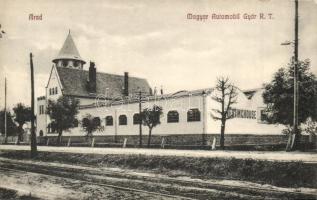 Arad, Magyar Automobil Gyár Rt., kiadja Kerpel Izsó / Westinghouse, automobile factory