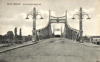 Arad, Újarad, Gróf Károlyi Gyula Híd, Bloch H. kiadása / bridge