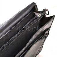 Bőr aktatáska, 39,5×37×6 cm