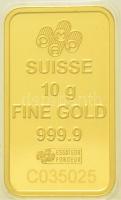Svájc / Produits Artistiques Metaux Precieux DN 10g Au befektetési aranytömb sorszámozott eredeti cs...