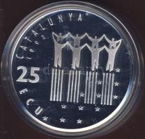Katalónia 1993. 25ECU Ag "Pau Casals" T:PP