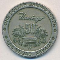 Amerikai Egyesült Államok / Nevada / Las Vegas 1$ "A Flamingo Hilton fennállásának 50. évfordul...