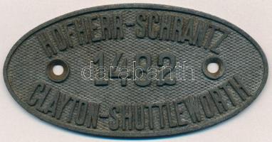 1911-1912 Hofherr és Schrantz cég értesítője gazdasági gépekről, gőzmozdonyokról és gőzcséplőgépekrő...