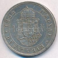 1888KB 1Ft Ag "Ferenc József / Barokk címer" T:1-,2
Adamo M15