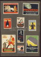 15 db reklámbélyeg kartonlapon