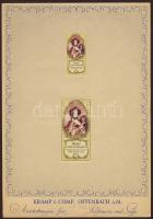 Régi dekoratív kozmetikum-reklámcímke 2 db