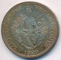 1929. 2P Ag "Madonna" T:2- patina Adamo P7