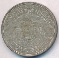 1936. 2P Ag "Madonna" T:2- patina
Adamo P7