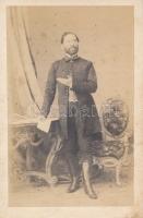 cca 1860 Zsedényi Ede (1804-1879) politikus, evangélikus egyházkerületi felügyelő, fotó, 10,5×6,5 cm