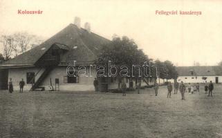 Kolozsvár, Cluj; Fellegvári kaszárnya, Újhelyi és Boros kiadása / military barracks (EK)