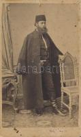 cca 1860 Szegfi Mór (1825-1896) márciusi ifjú, író, újságíró, majd miniszteri titkár, fotó, 10,5×6,5 cm