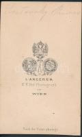 cca 1860 Scitovszky János (1785-1866) bíboros, hercegprímás, esztergomi érsek, fotó, 10,5×6,5 cm
