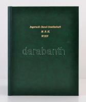 cca 1920 Ingersoll-Rand Gesellschaft M. B. H. Wien cég prospektusa, német és angol nyelven, átkötött műbőr kötésben, kissé viseltes állapotban.