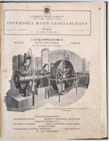 cca 1920 Ingersoll-Rand Gesellschaft M. B. H. Wien cég prospektusa, német és angol nyelven, átkötött...