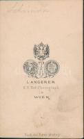 cca 1860 Simor János (1813-1891) székesfehérvári kanonok, későbbi győri püspök majd esztergomi érsek...
