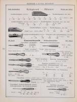 1913 Heinrich A és Fiai vas-nagykereskedésének árjegyzéke. Bp., Nyugat-ny. Kissé kopottas, kissé fol...