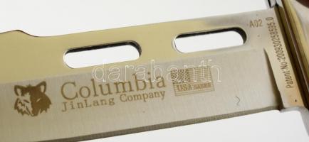 Columbia USA vadásztőr, újszerű állapotban, saját tokjában, jelzett, h: 30 cm