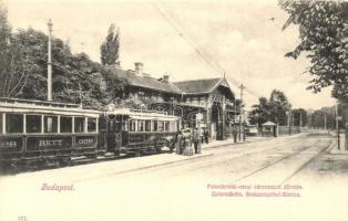 Budapest XII. Városmajor, Fogaskerekű vasútállomás B.K.V.T 328-as sorszámú villamosával