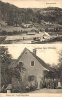 Teigitschgraben, Holzschleife, Gasthaus Peter Pfünder. Fiausch Photogr. / guest house