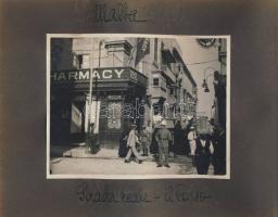 1927 Földközi tengeri hajóút Olaszország Málta, É-Afrika 53db fotó albumban