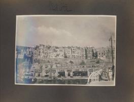 1927 Földközi tengeri hajóút Olaszország Málta, É-Afrika 53db fotó albumban