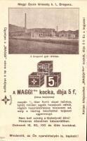 Maggi-féle húsleves kocka reklámlapja, Maggi Gyula gyára Bregenzben / Hungarian bouillon cube advertisement, factory in Bregenz