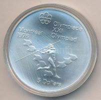 Kanada 1975. 5$ Ag "Montreali olimpia - Női gerelyhajítás" T:BU
Canada 1975. 5 Dollars Ag...