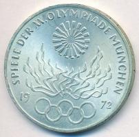 NSZK 1972F 10M Ag "Olimpia-München / Olimpiai Láng" T:1,1-
FRG 1972F 10 Mark Ag "Oly...