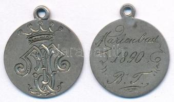 1876. 10Kr Ag "Váltó Pénz" előlap + Ausztria 1868-72. 10Kr Ag hátlap; mindkét pénzérme egy...