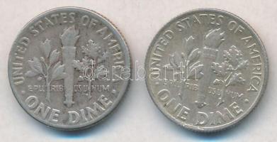 Amerikai Egyesült Államok 1951-1964. 1D Ag "Roosevelt" (2xklf) T:2,2-
USA 1951-1964. 1 Di...