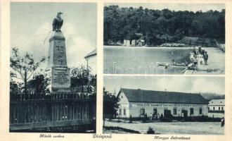 Diósjenő, Hősök szobra, Hangya Szövetkezet, strandfürdő