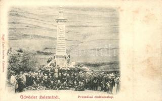 Zalatna, Zlatna; Preszákai emlékoszlop, Nagy Lajos kiadása / monument