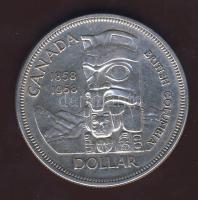 Kanada 1958. 1$ Ag "Brit Kolumbia" T:2+