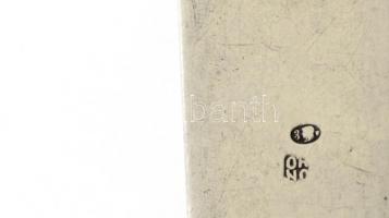 Ezüst(Ag) levélbontó, jelzett, gravírozott, h: 14 cm, nettó: 15 g / Silver letter opener 15 g