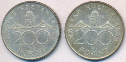 1994. 200Ft Ag "Deák" (2x) T:2